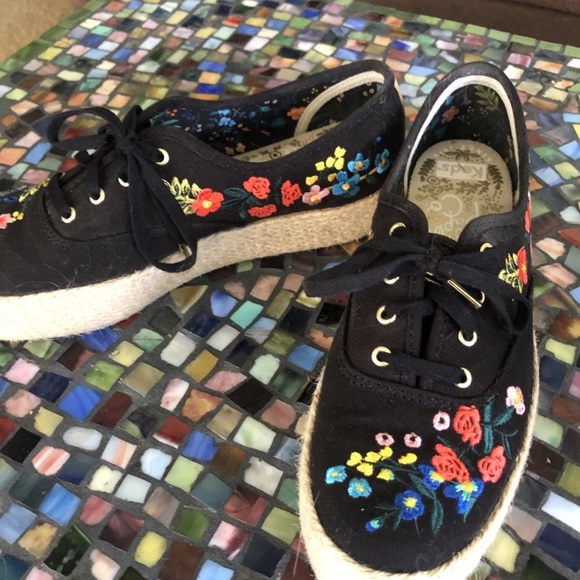 Keds black espadrille platforms - Picture 2 of 4